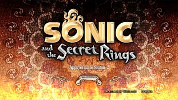 Sonic and the Secret Rings screen shot title
